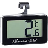 Rosenstein &amp- Söhne Termómetro congelador: Termómetro digital para congelador y refrigerador (termómetro congelador)
